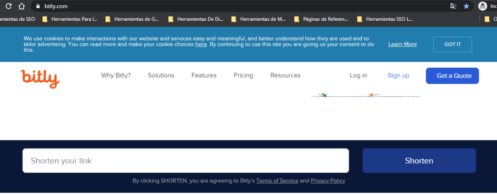 bitly para acortar una url